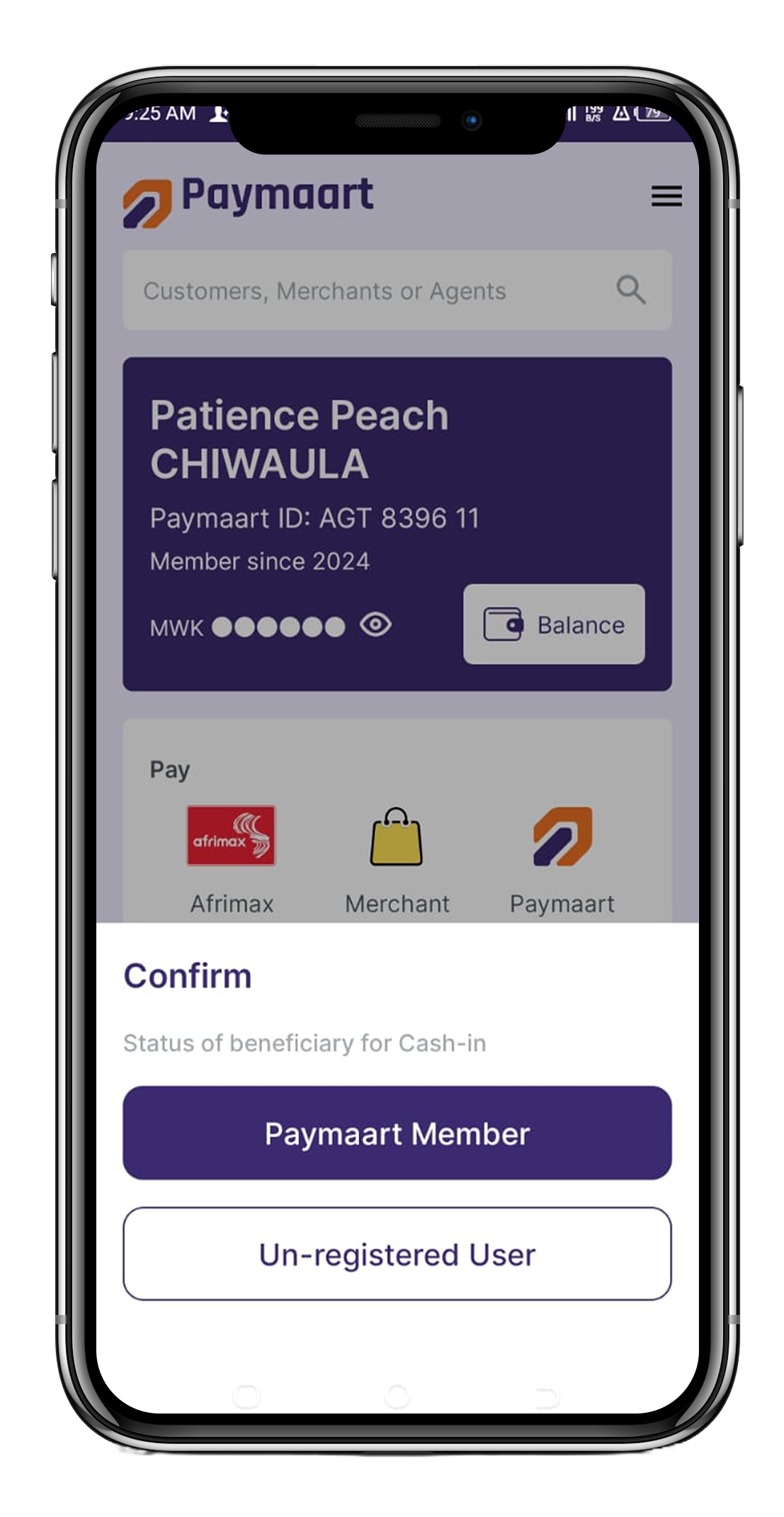 Open GCash: Open up the GCash app and tap Cash In.